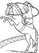 Wild West kleurplaat 29